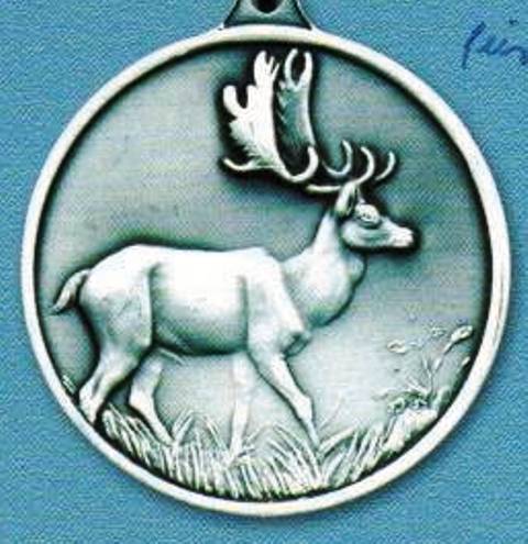 Jagdmedaille Damhirsch